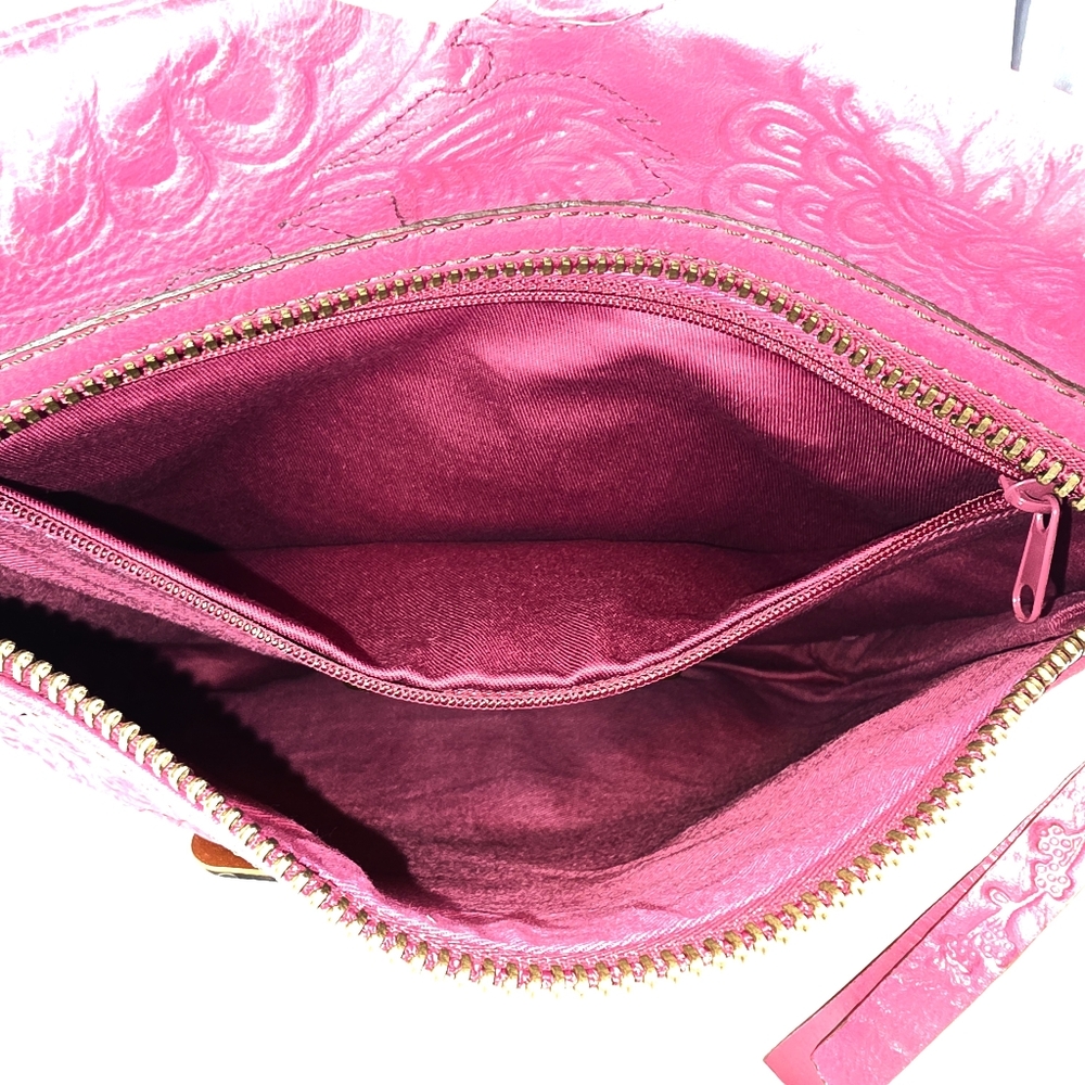 Fossil Pink Floral Embossed Crossbody Bag - Picture 5 of 8